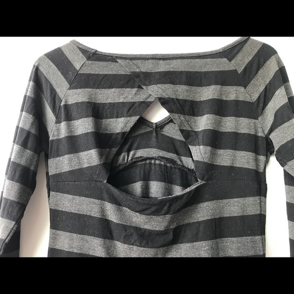 Volcom long sleeved black and grey jersey dress - Picture 4 of 5